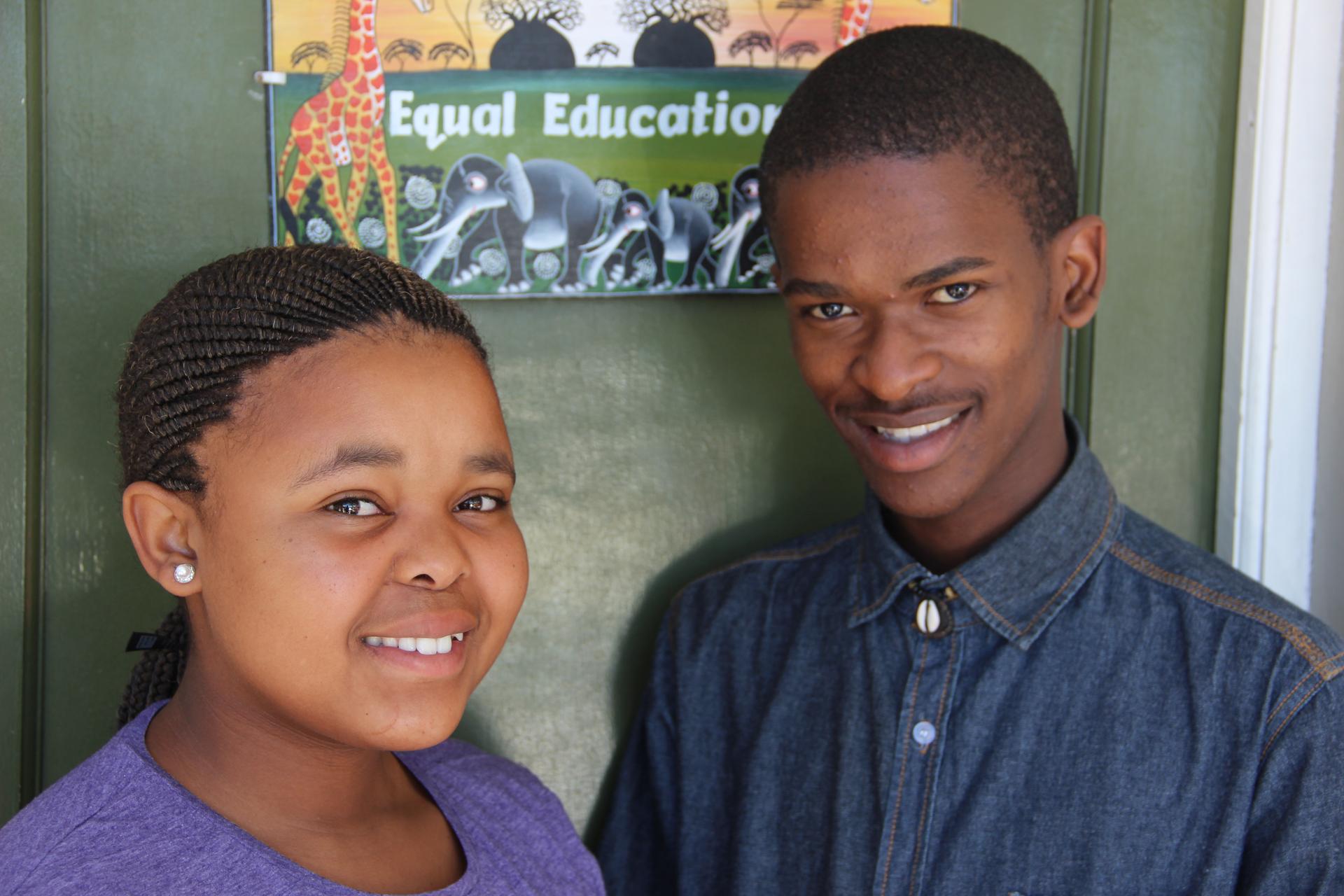 Somila and Bayanda are students at COSAT, a Cape Town high school