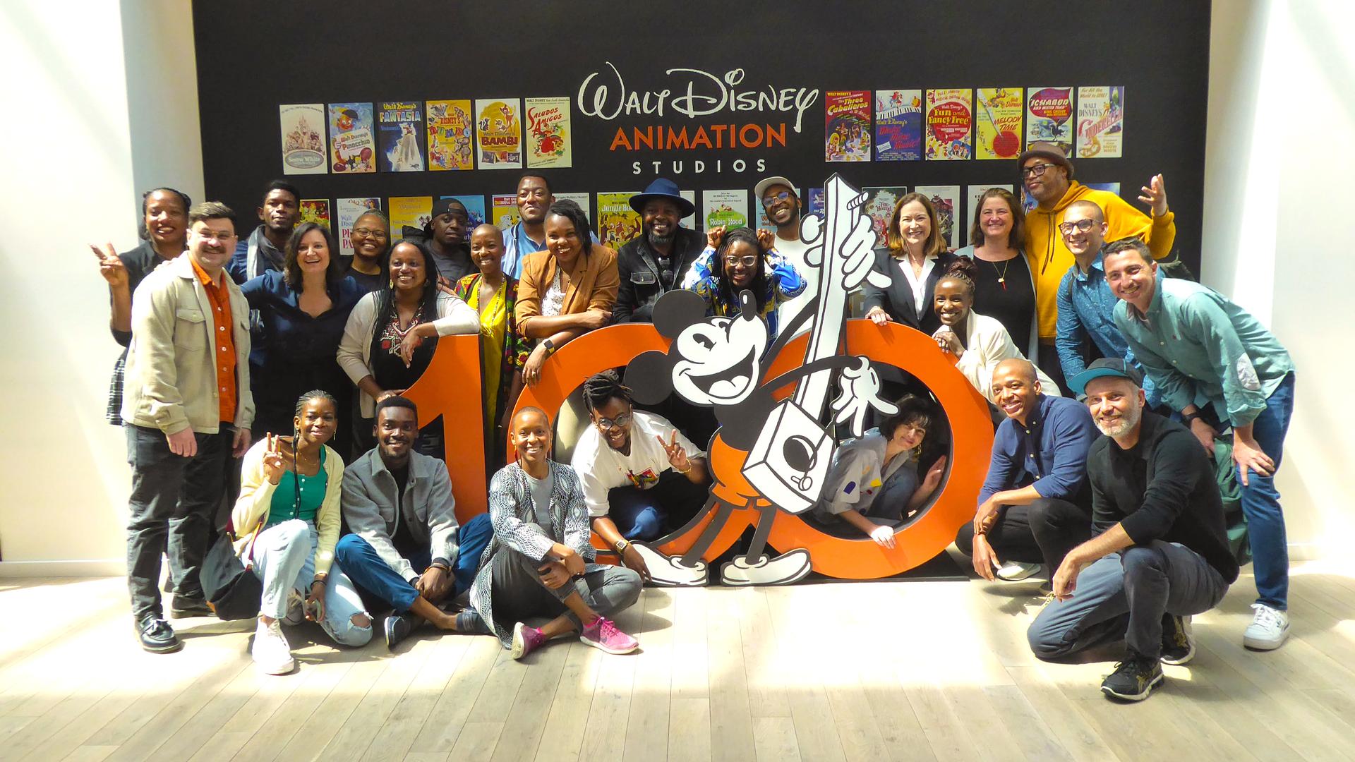 The directors of “Kizazi Moto: Generation Fire,” along with some other guests from Africa visit Disney studios to meet with filmmakers